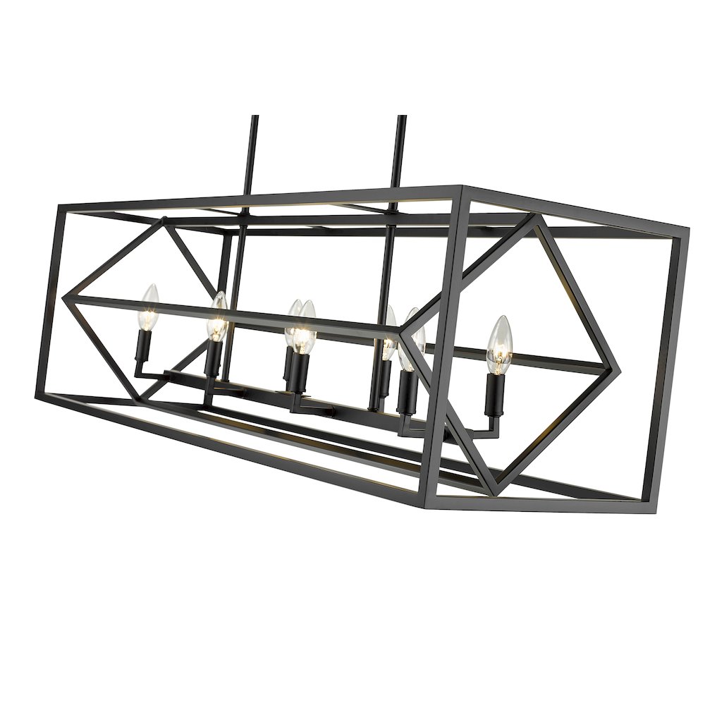 Z-Lite 8 Light Linear Chandelier. Picture 4