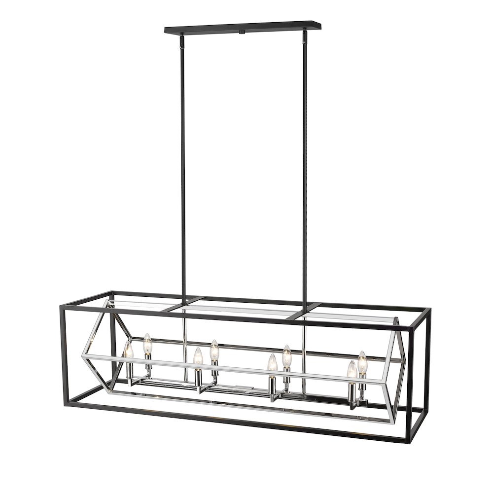 Z-Lite 8 Light Linear Chandelier. Picture 4