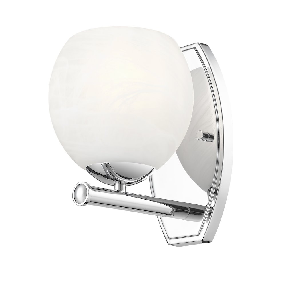 Z-Lite 1 Light Wall Sconce, Chrome. Picture 3