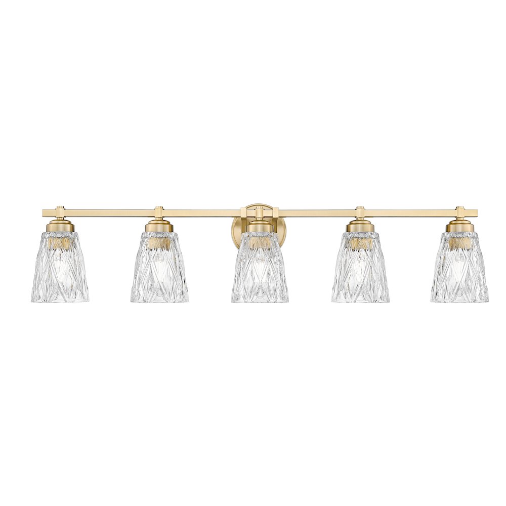 Z-Lite 5 Light Vanity, Modern Gold. Picture 2