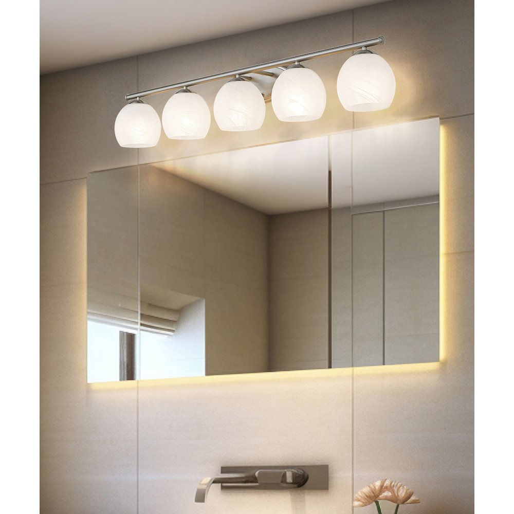 Z-Lite 5 Light Vanity, Brushed Nickel. Picture 6