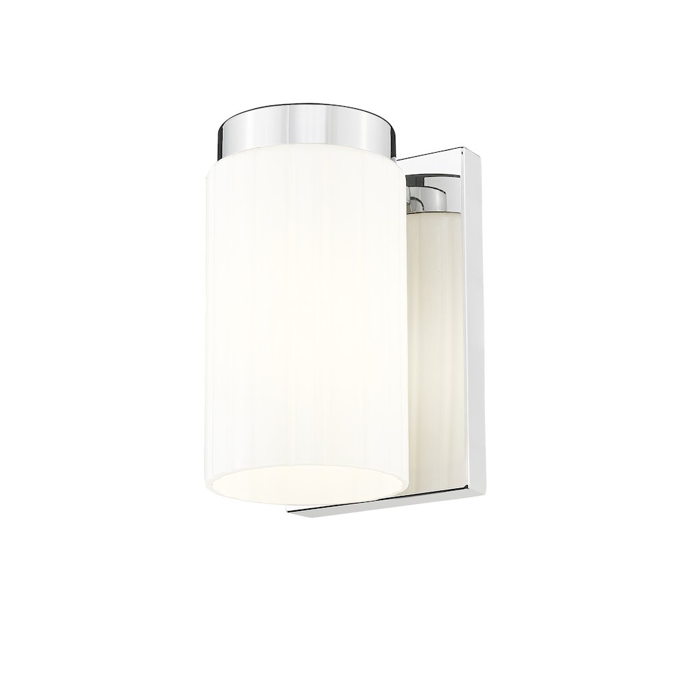 Z-Lite Burk 1 Light Wall Sconce, Chrome. Picture 2
