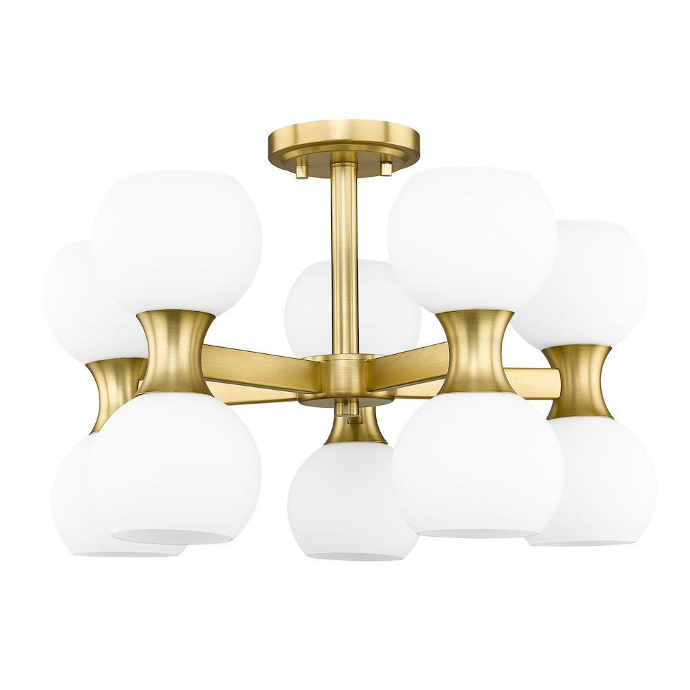 Z-Lite 10 Light Semi Flush Mount. Picture 5