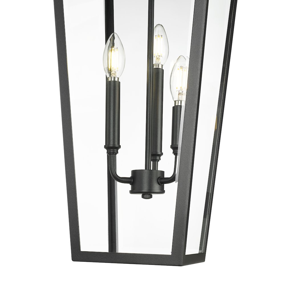 Z-Lite 3 Light Outdoor Chain Mount Ceiling Fixture. Picture 4