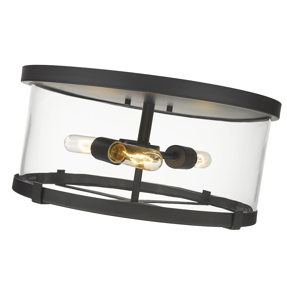 Z-Lite 3 Light Flush Mount. Picture 4
