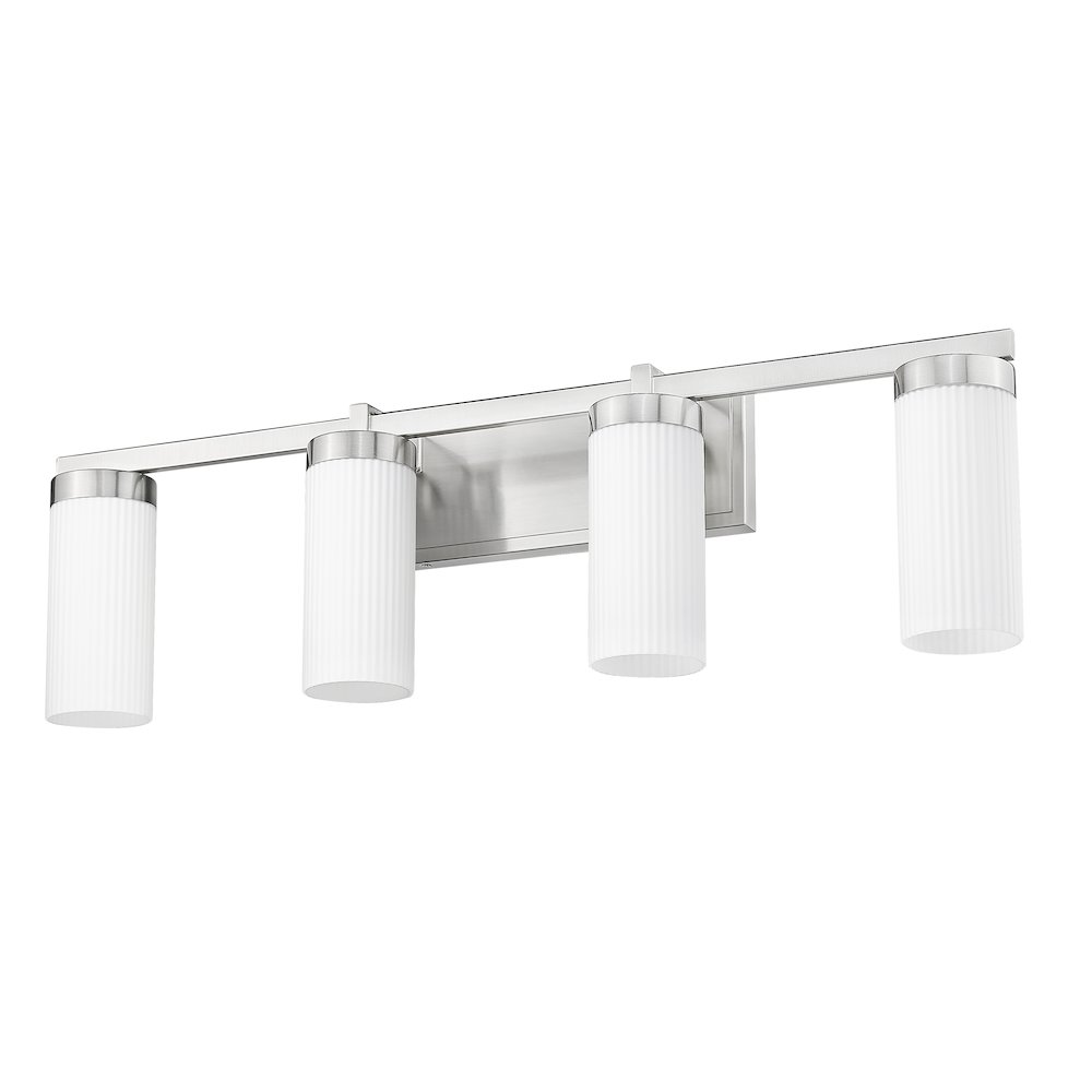 Z-Lite Danica 4 Light Vanity in Brushed Nickel color, Steel frame. Picture 5