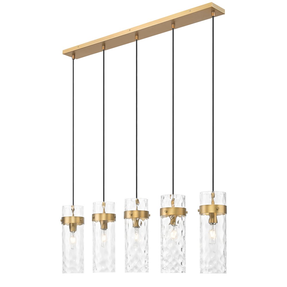 Z-Lite 5 Light Linear Chandelier. Picture 1