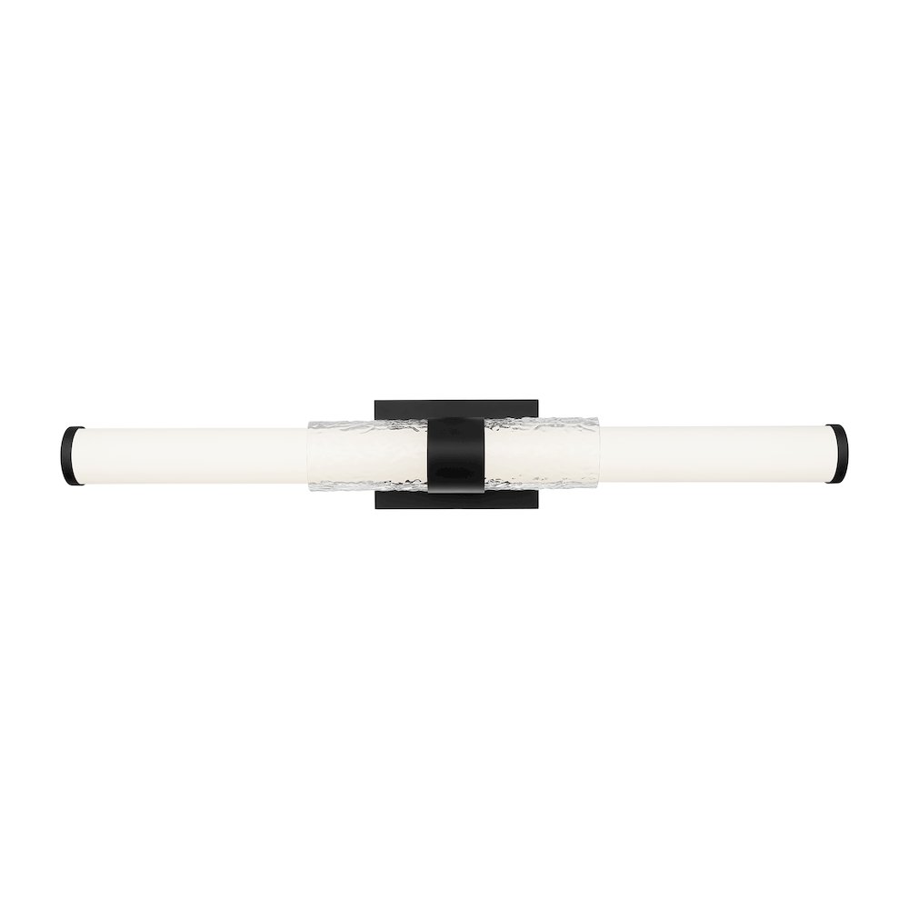 Z-Lite Egon 1 Light Vanity in Matte Black color, Steel frame. Picture 3