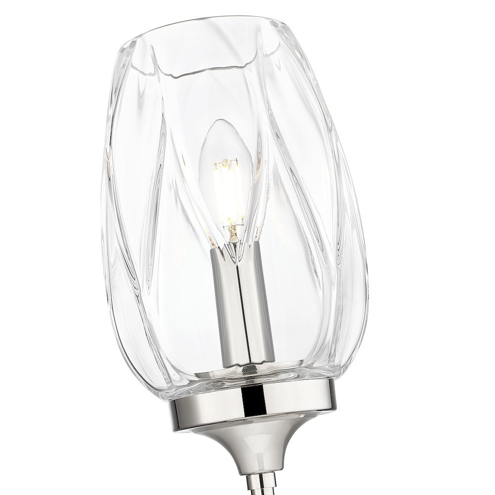Z-Lite 1 Light Wall Sconce, Polished Nickel. Picture 4