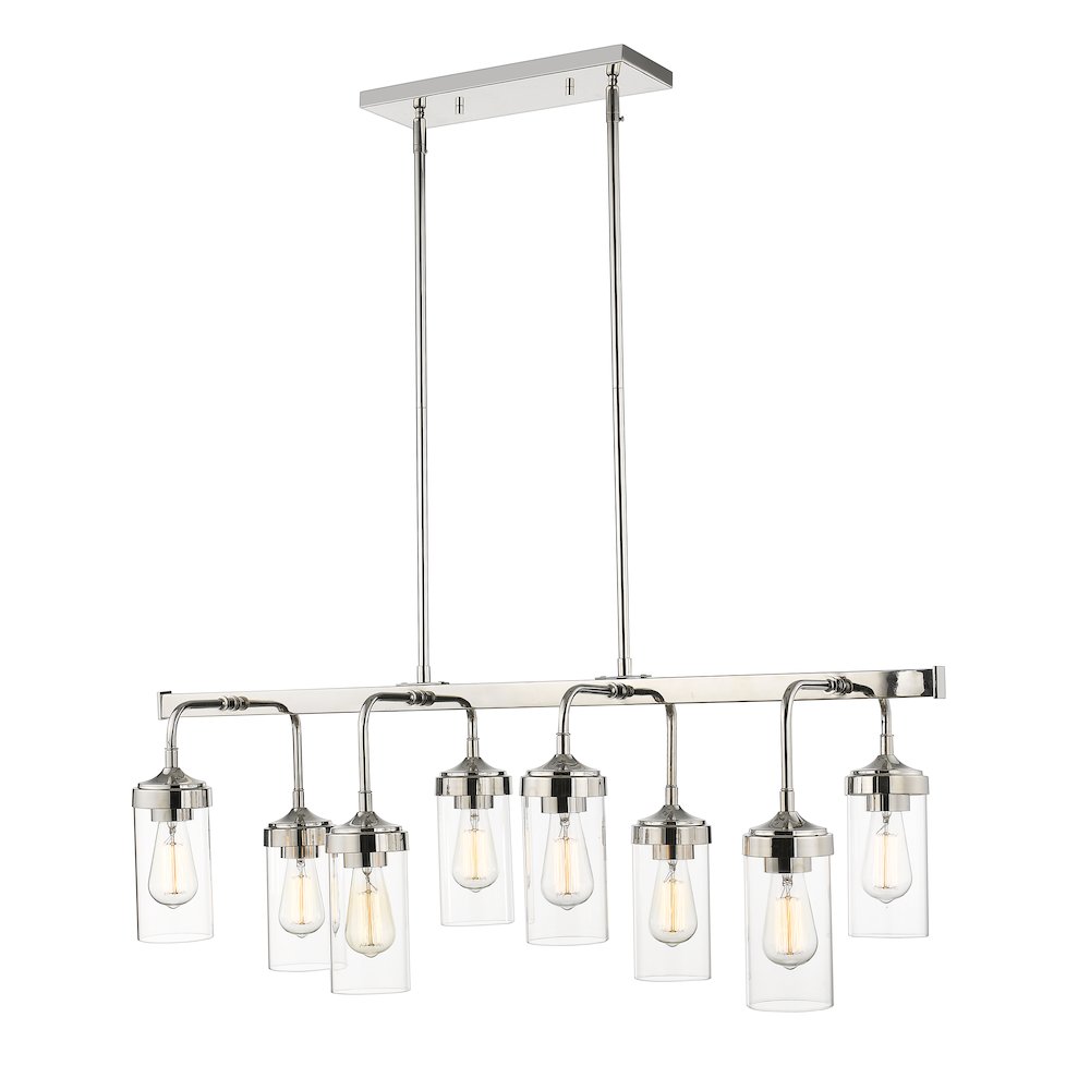 Z-Lite 8 Light Linear Chandelier. Picture 1