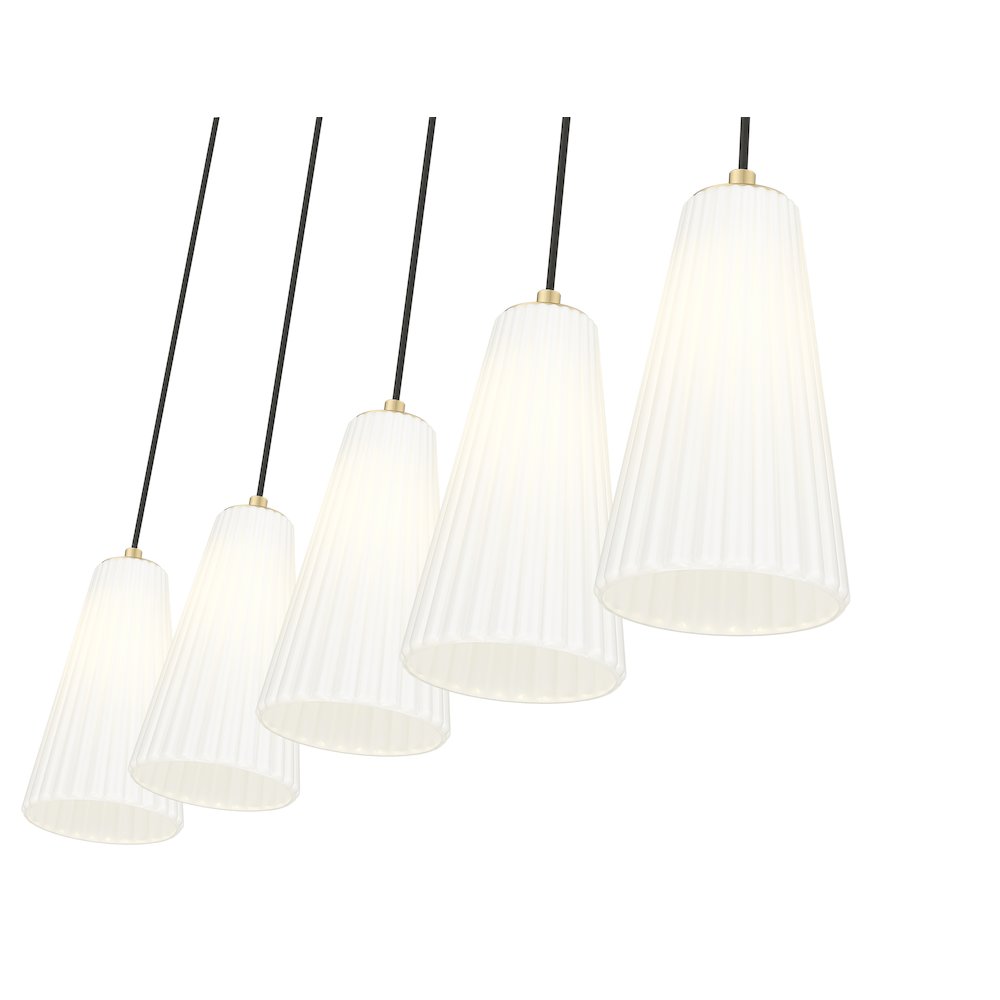 Z-Lite 5 Light Linear Chandelier. Picture 4
