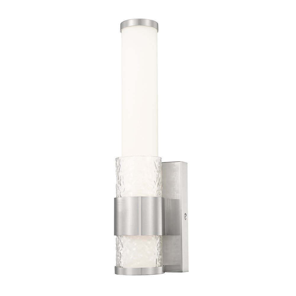 Z-Lite Egon 1 Light Wall Sconce in Brushed Nickel color, Steel frame. Picture 1