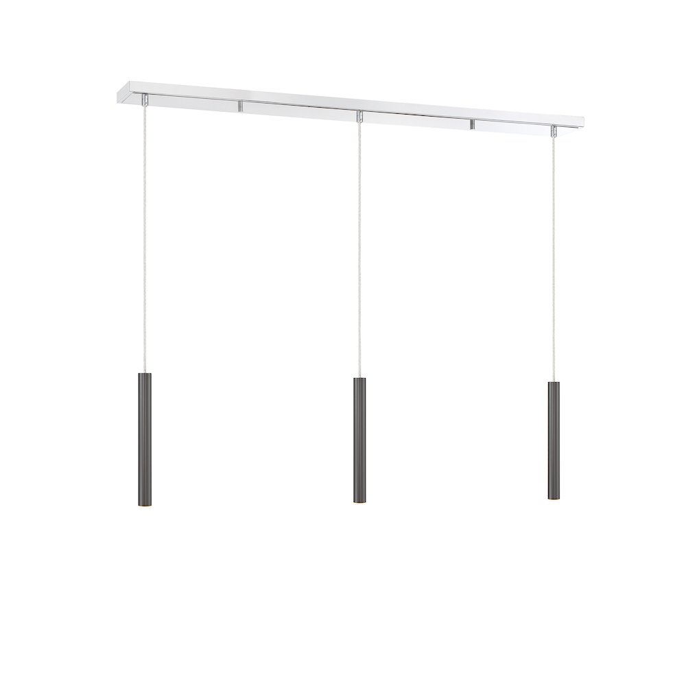 Z-Lite 3 Light Linear Chandelier. Picture 3