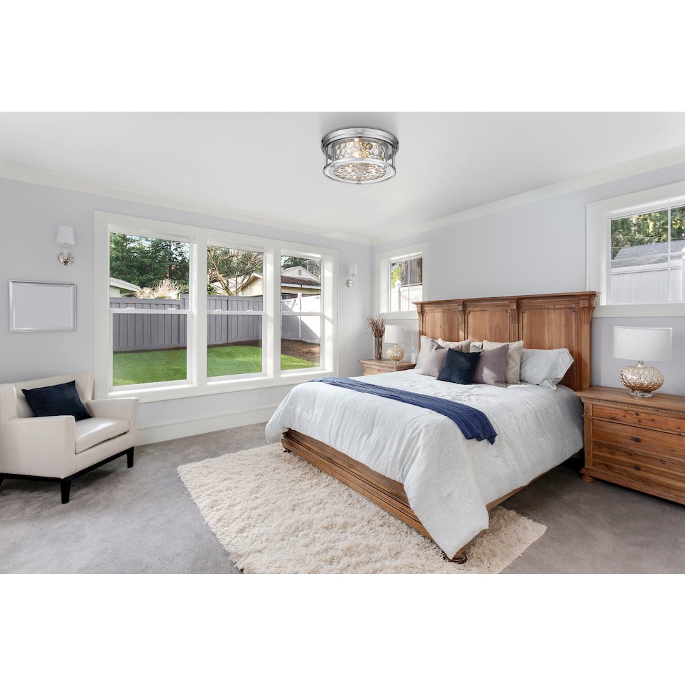 Z-Lite 3 Light Flush Mount. Picture 6