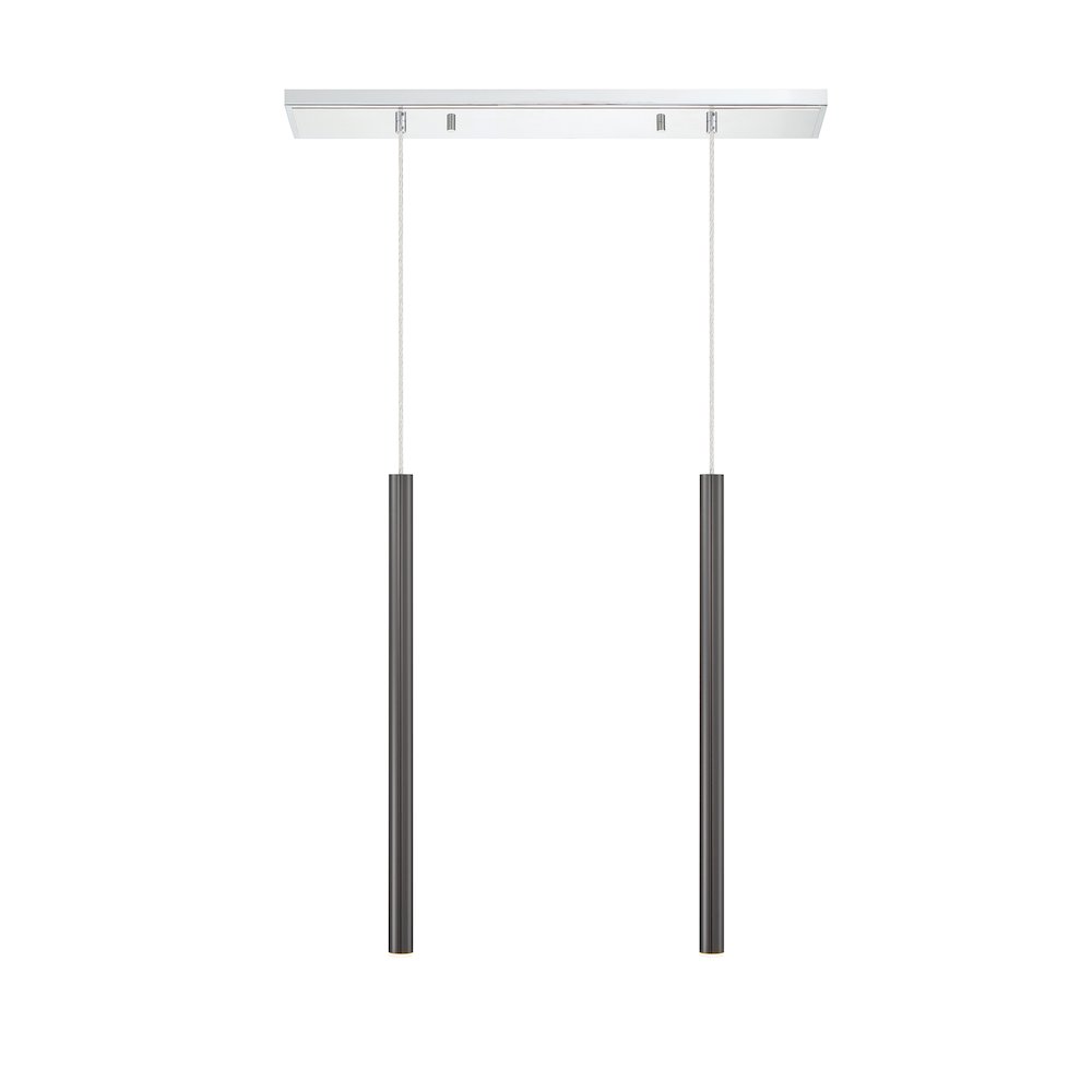 Z-Lite 2 Light Linear Chandelier. Picture 4