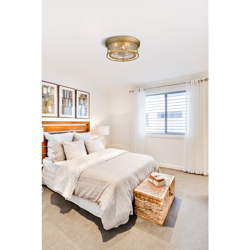 Z-Lite 3 Light Flush Mount. Picture 6