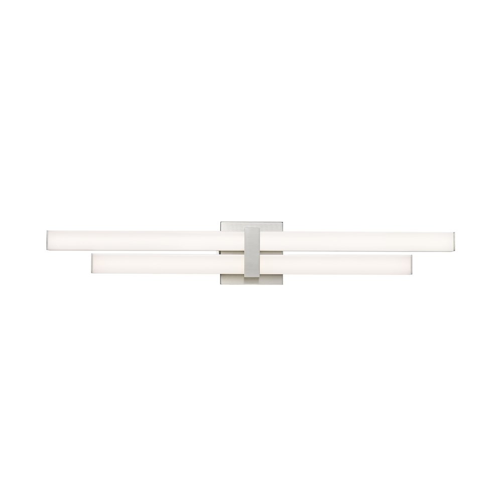 Z-Lite Zane 2 Light Vanity in Brushed Nickel Frame Finish. Picture 3