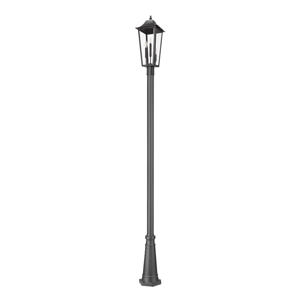Z-Lite 3 Light Outdoor Post Mounted Fixture. Picture 5