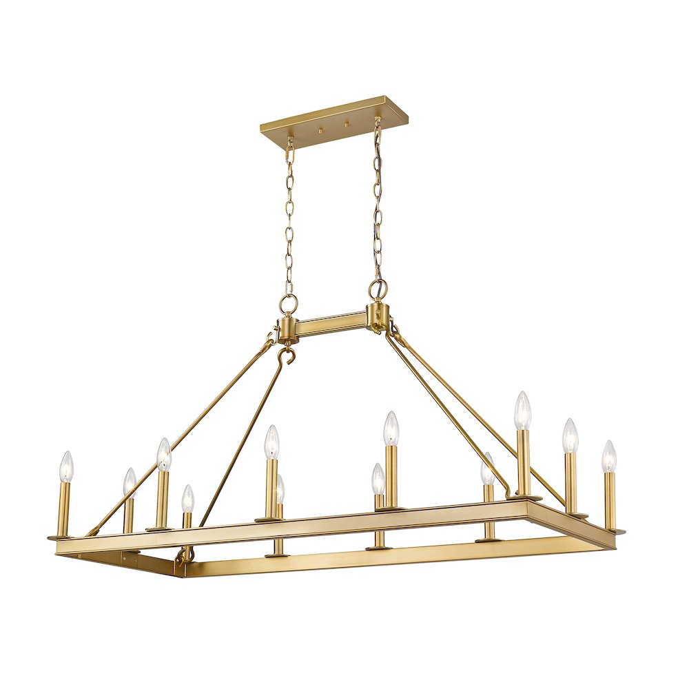 Z-Lite 12 Light Linear Chandelier. Picture 1