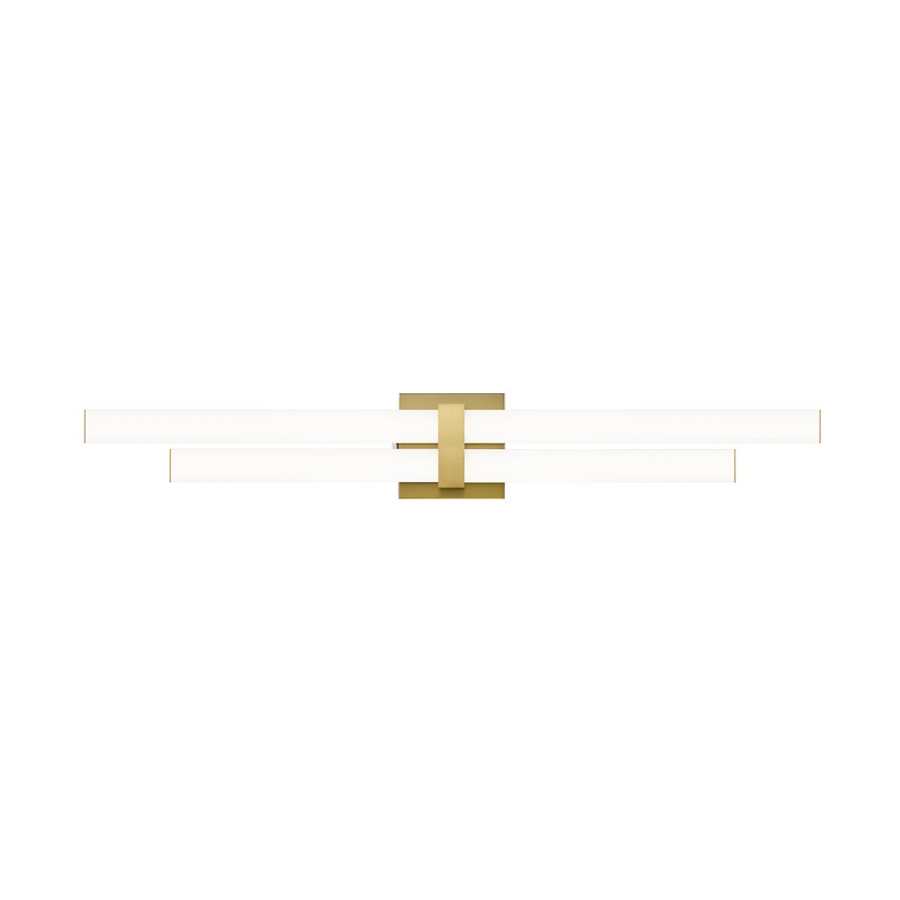Z-Lite Zane 2 Light Vanity in Modern Gold Frame Finish. Picture 3