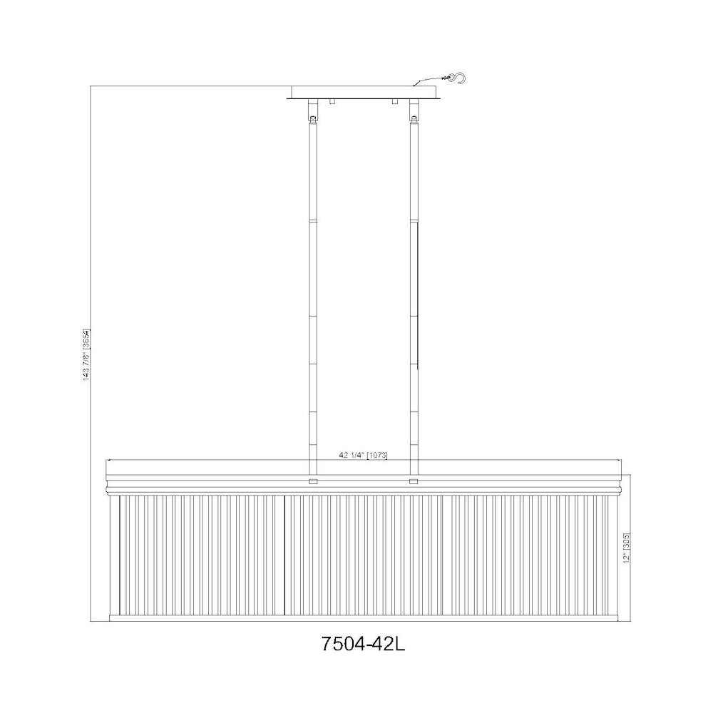 Z-Lite 10 Light Pendant. Picture 8
