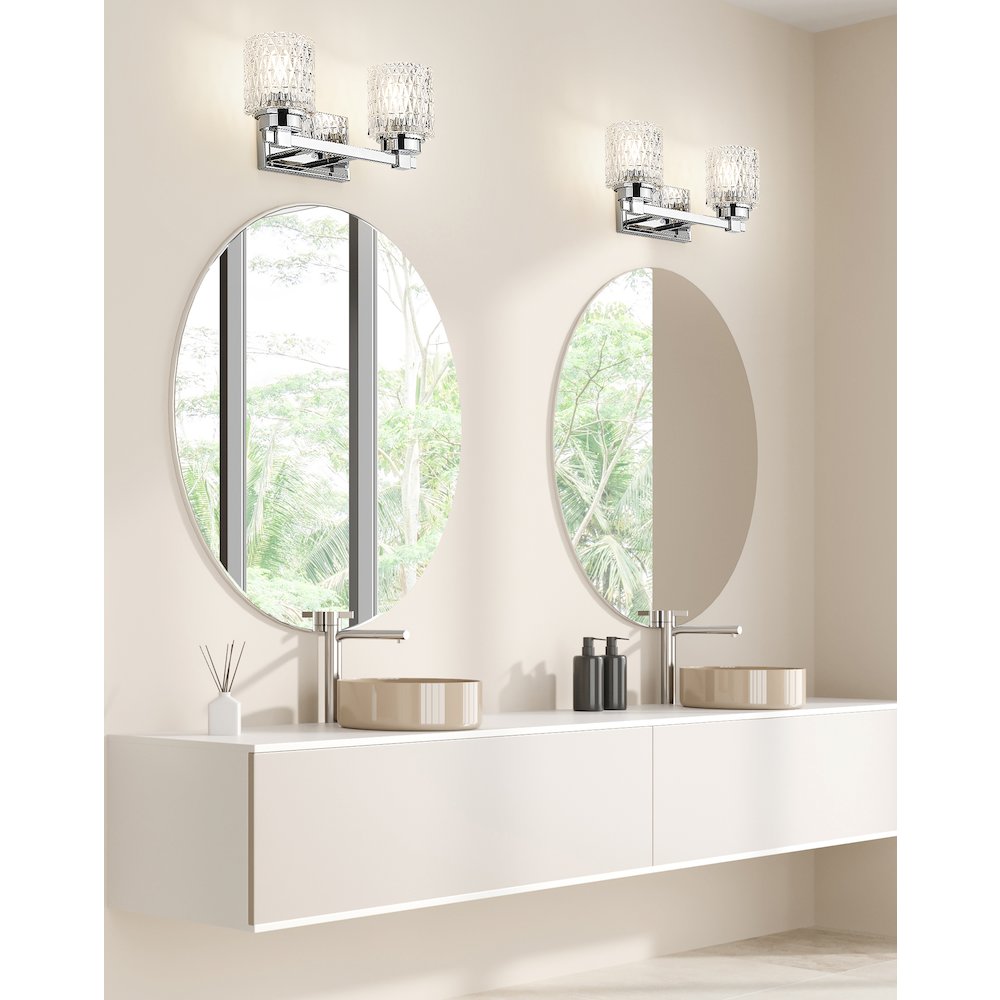 Z-Lite 2 Light Vanity, Chrome. Picture 6