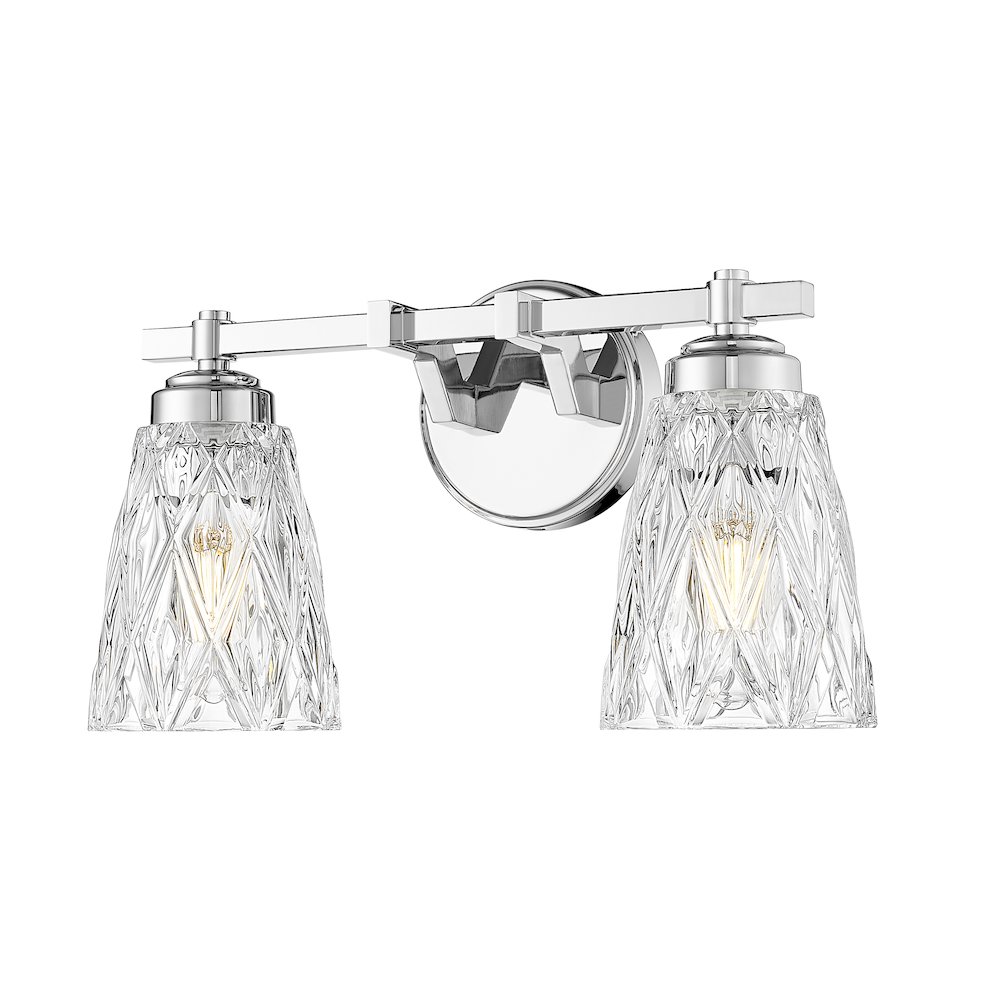 Z-Lite 2 Light Vanity, Chrome. Picture 1