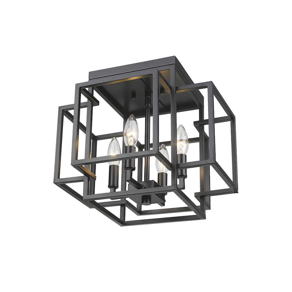 Z-Lite 4 Light Flush Mount. Picture 3