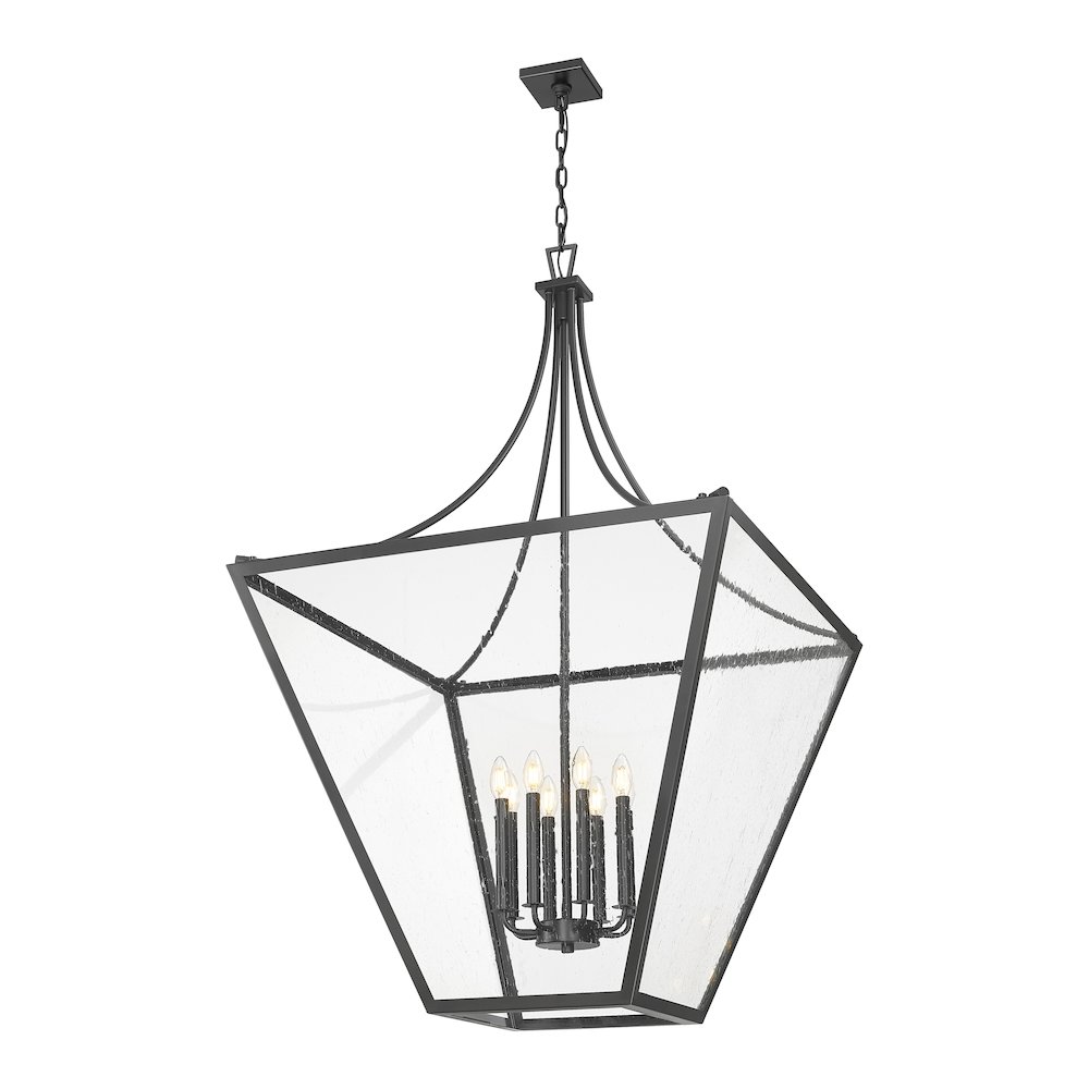 Z-Lite 8 Light Chandelier, Iron Ore. Picture 3