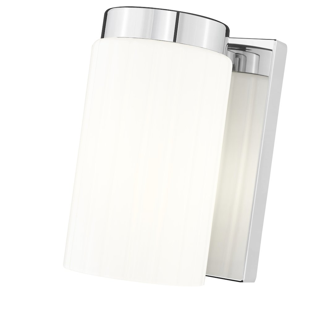 Z-Lite Burk 1 Light Wall Sconce, Chrome. Picture 4