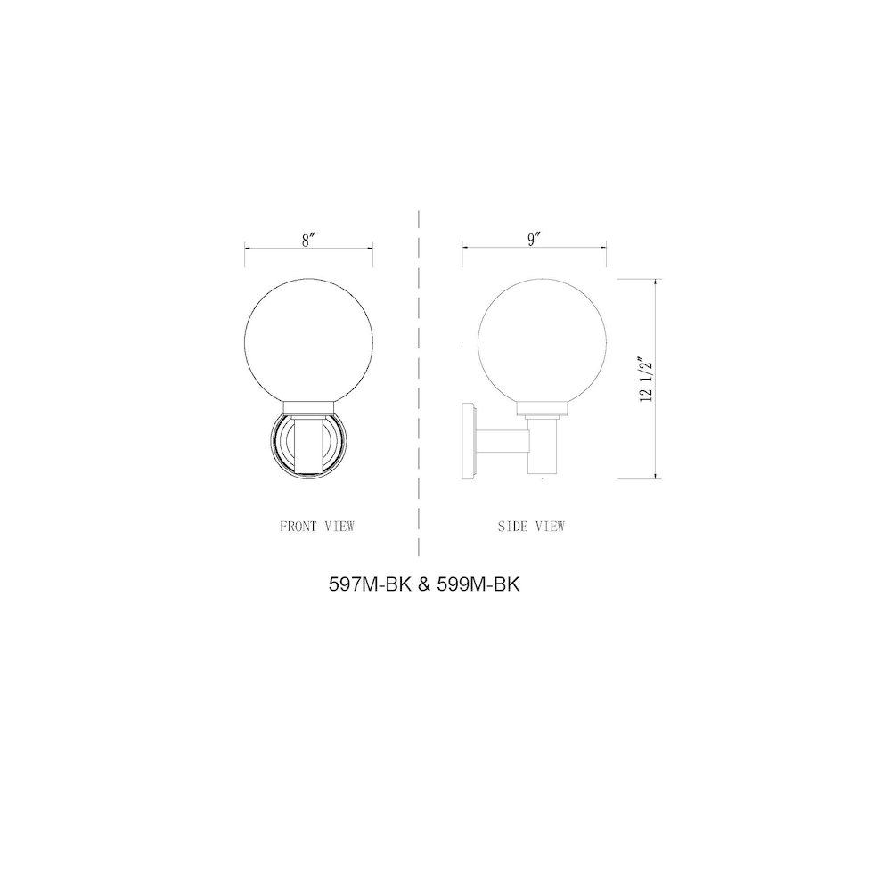 Z-Lite 1 Light Outdoor Wall Light. Picture 8