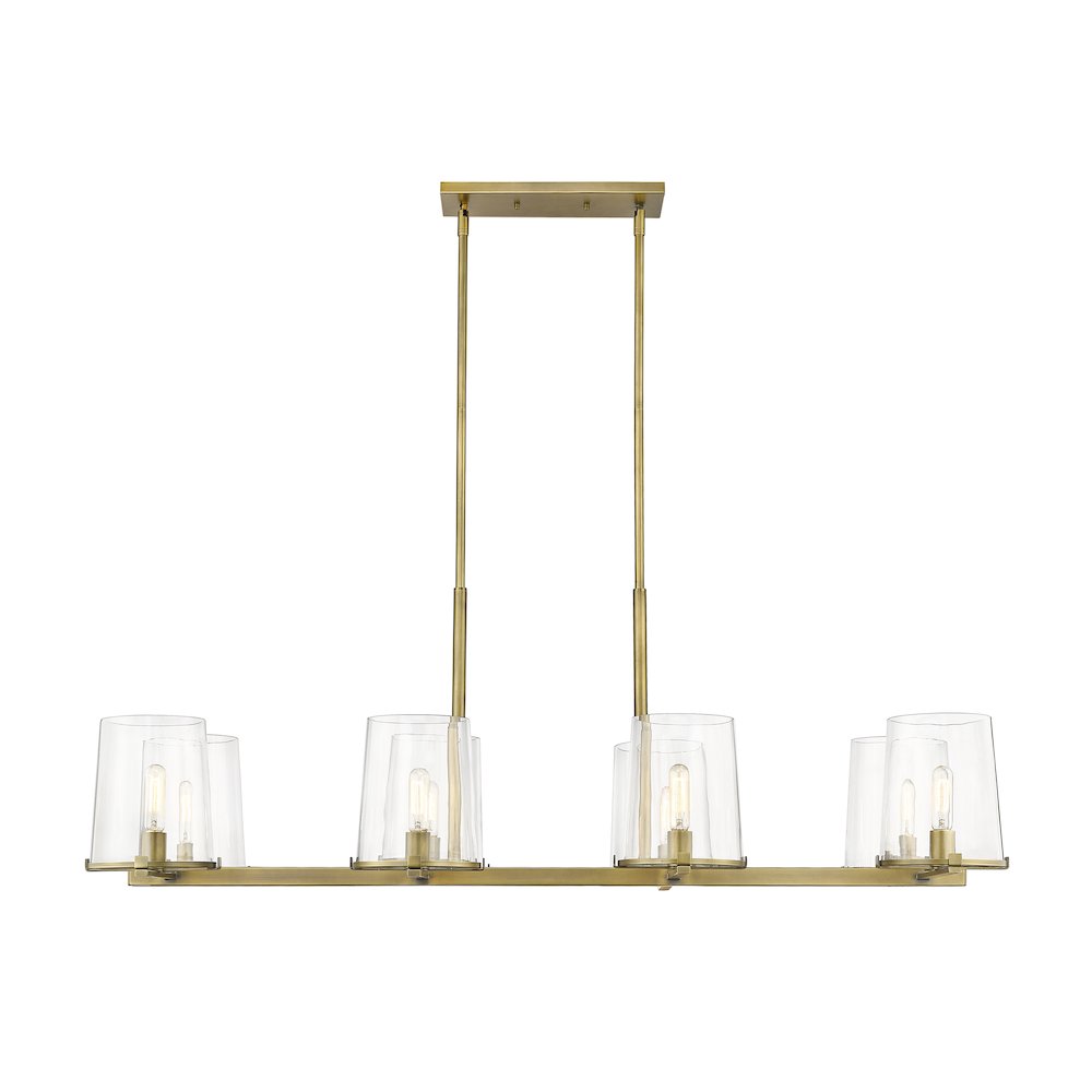 Z-Lite 8 Light Linear Chandelier. Picture 2