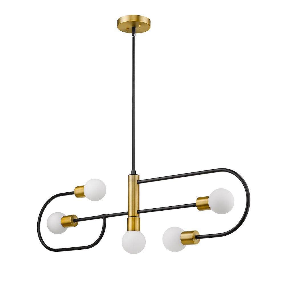 Z-Lite 5 Light Linear Chandelier. Picture 5