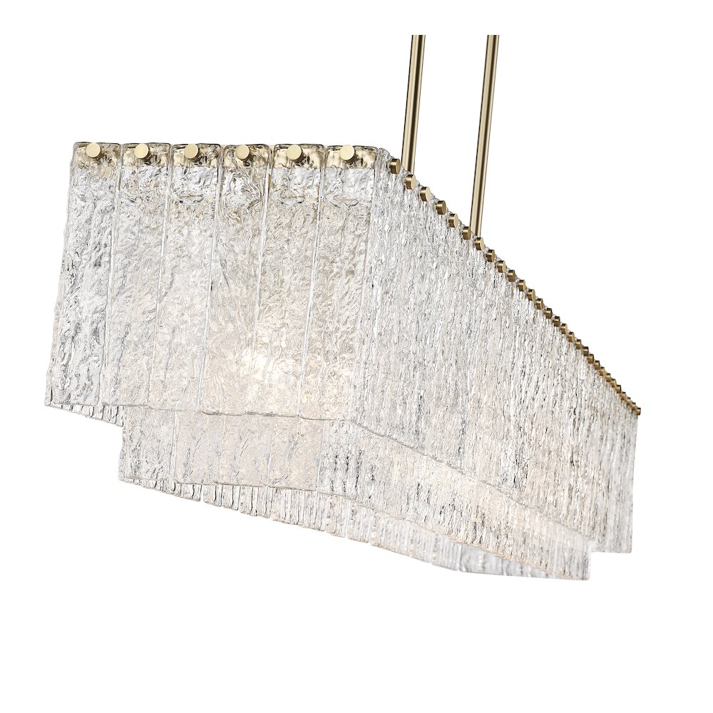 Z-Lite 7 Light Linear Chandelier. Picture 4