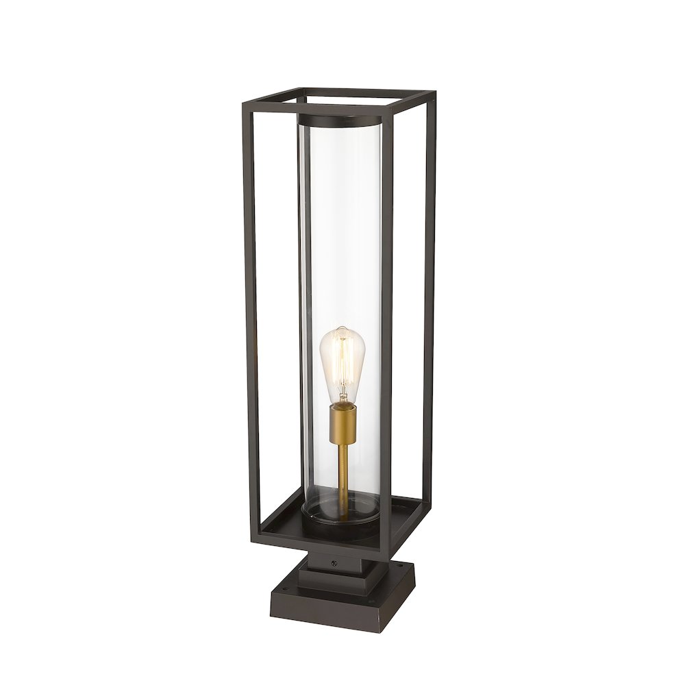 Z-Lite 1 Light Outdoor Pier Mounted Fixture. Picture 3