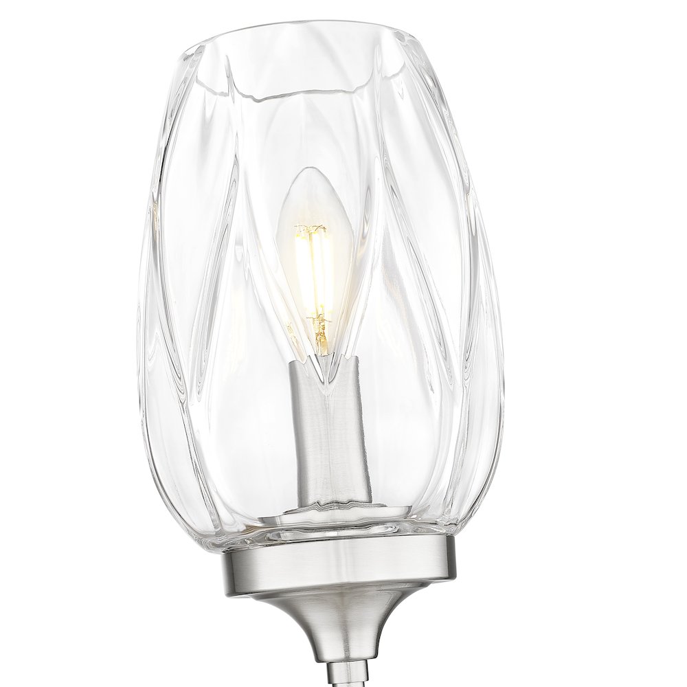 Z-Lite 1 Light Wall Sconce, Brushed Nickel. Picture 4