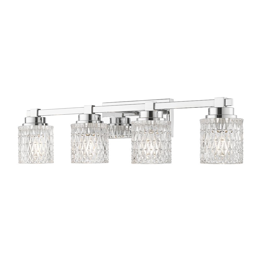 Z-Lite 4 Light Vanity, Chrome. Picture 1