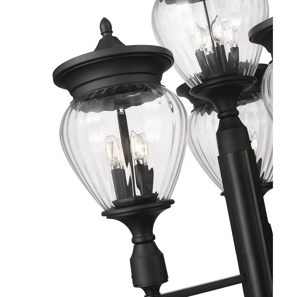 Z-Lite 4 Light Outdoor Post Mounted Fixture. Picture 4