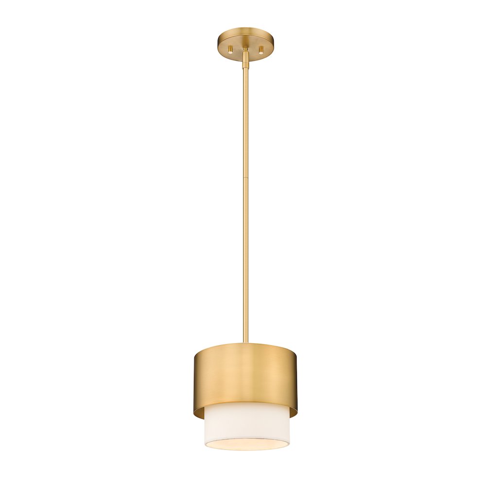 Z-Lite Counterpoint 1 Light Pendant, Modern Gold. Picture 1