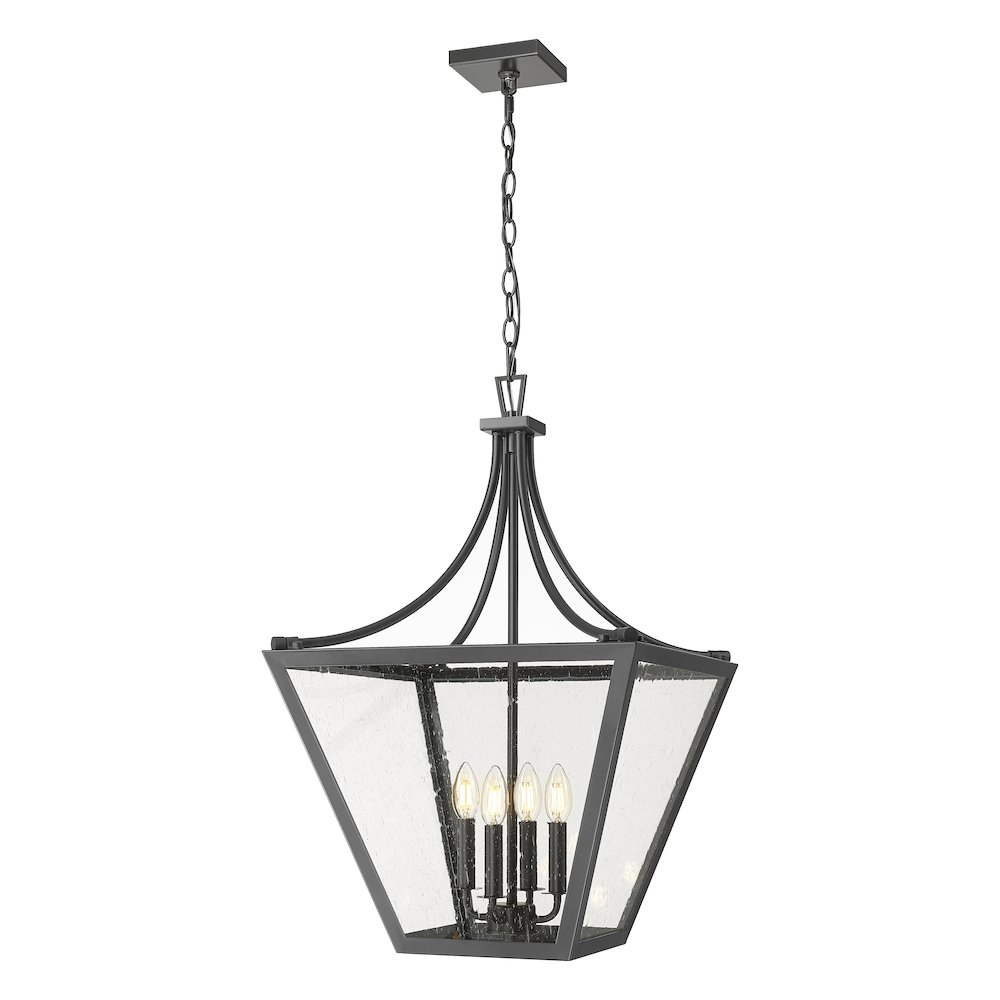 Z-Lite 4 Light Chandelier, Iron Ore. Picture 1