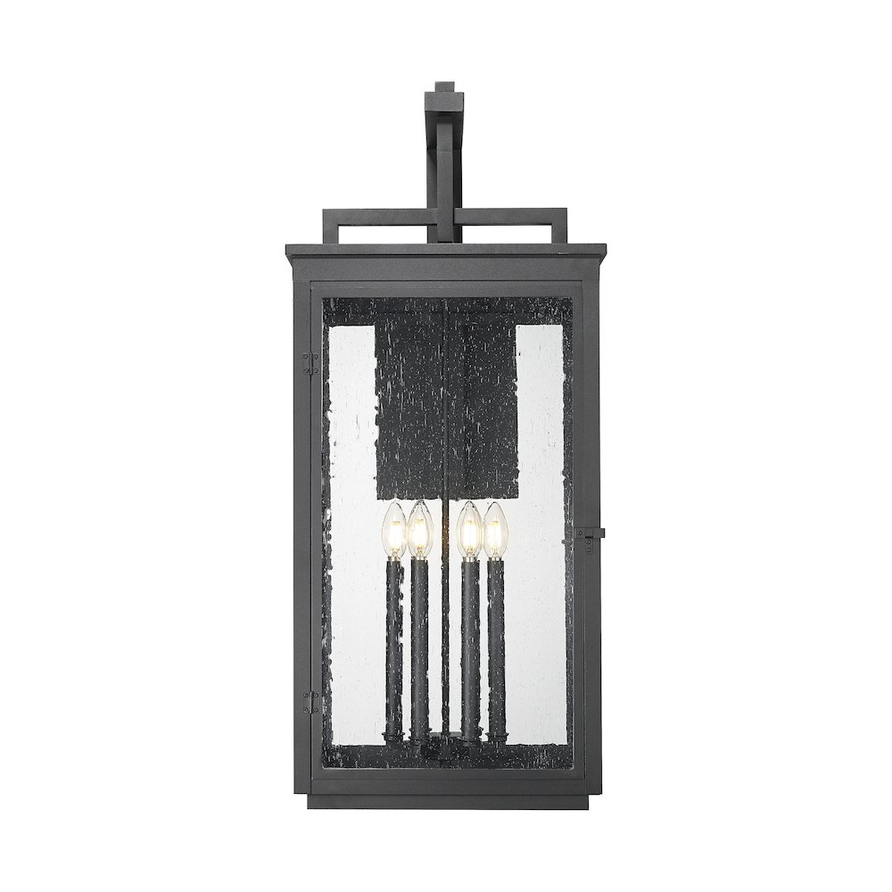 Z-Lite Hartwell 6 Light Outdoor Wall Light in Sand Black color, Aluminum frame. Picture 3