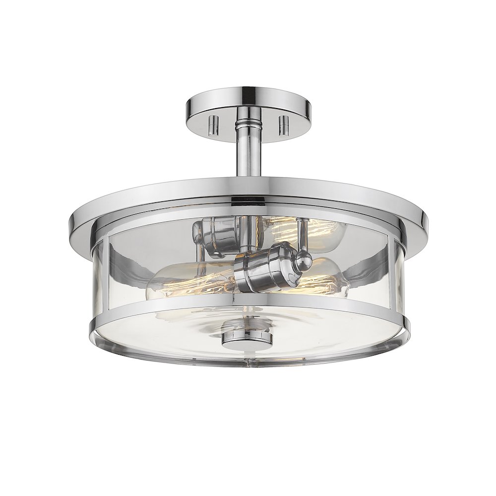 Z-Lite 2 Light Semi Flush Mount. Picture 2