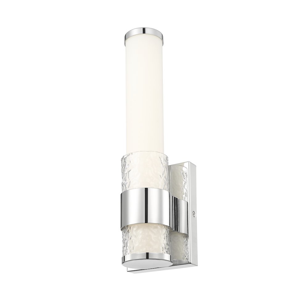 Z-Lite Egon 1 Light Wall Sconce in Chrome color, Steel frame. Picture 2
