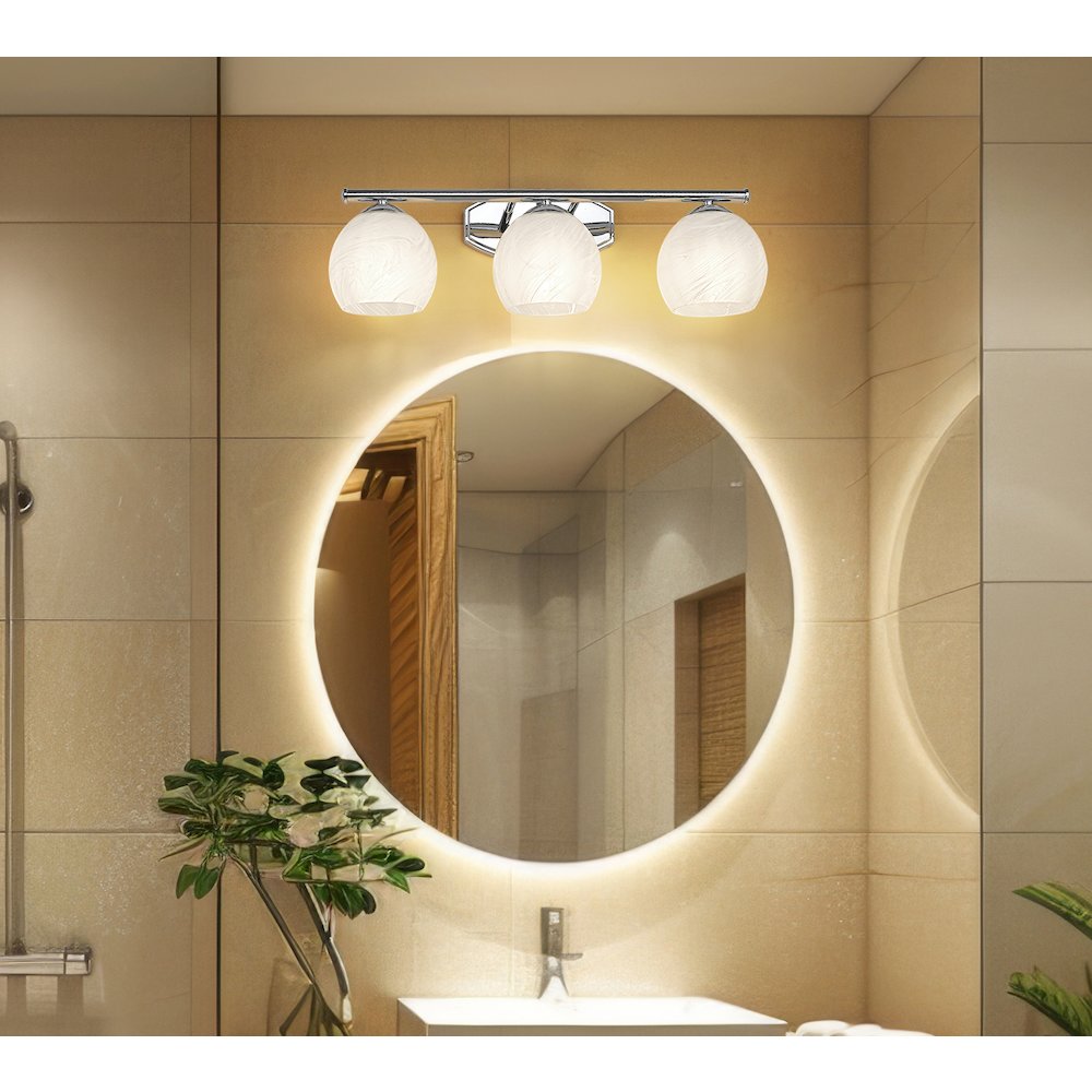 Z-Lite 3 Light Vanity, Chrome. Picture 6