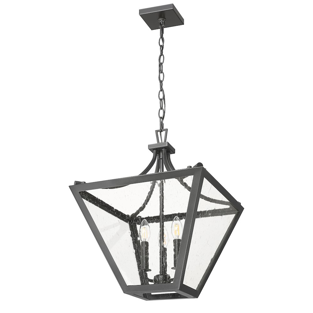 Z-Lite 3 Light Chandelier, Iron Ore. Picture 7
