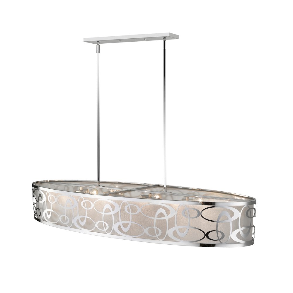 Z-Lite 8 Light Linear Chandelier. Picture 3