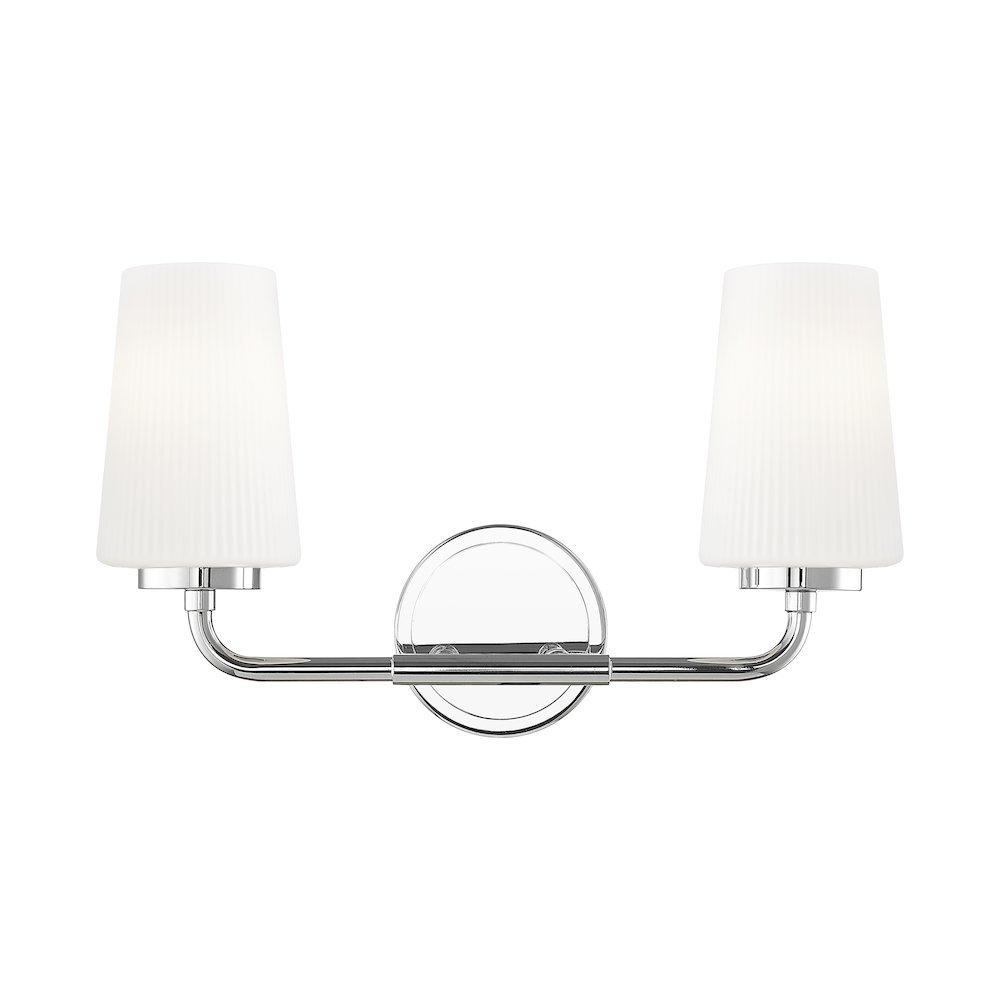 Z-Lite Montford 2 Light Vanity in Chrome color, Steel frame. Picture 2