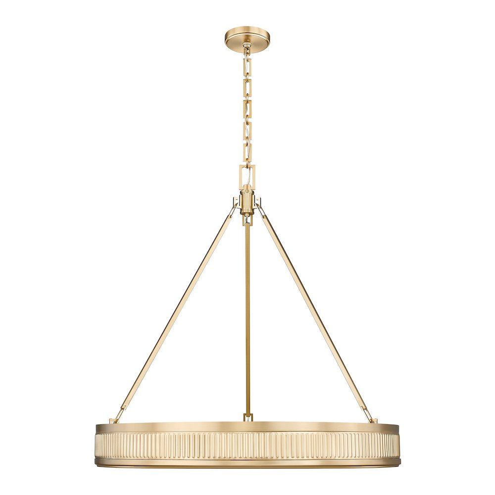 Z-Lite 3 Light Pendant, Modern Gold. Picture 2