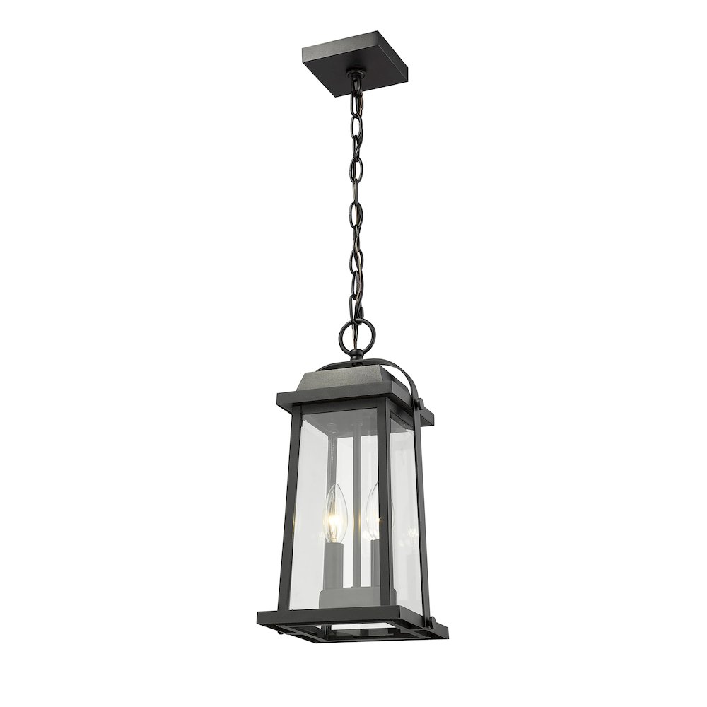 Z-Lite 2 Light Outdoor Chain Mount Ceiling Fixture. Picture 3