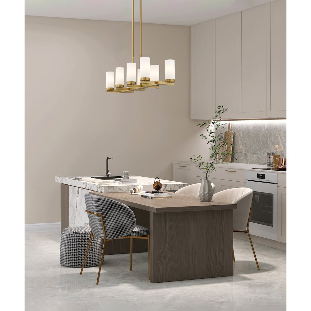 Z-Lite 8 Light Linear Chandelier. Picture 7